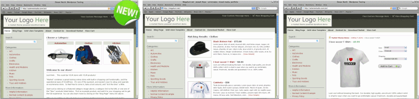 Market is a good looking online store, that's easy for your customers to use